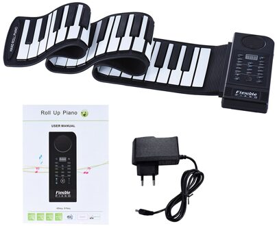 Draagbare Silicon 61 Toetsen Roll Up Piano Elektronische Midi Keyboard Met Ingebouwde Luidspreker EU