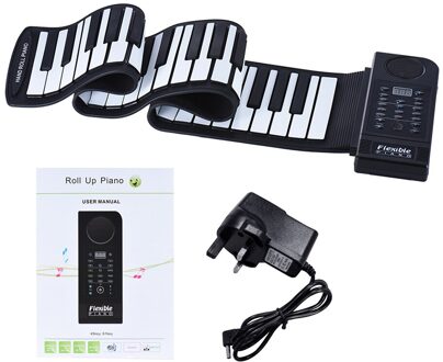 Draagbare Silicon 61 Toetsen Roll Up Piano Elektronische Midi Keyboard Met Ingebouwde Luidspreker UK