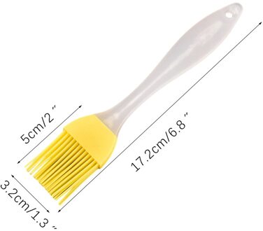 Draagbare Siliconen Olie Fles Borstel Vloeibare Olie Borstel Gebak Keuken Bakken Koken Accessoire Cake Bakken Barbecue Gereedschap geel B