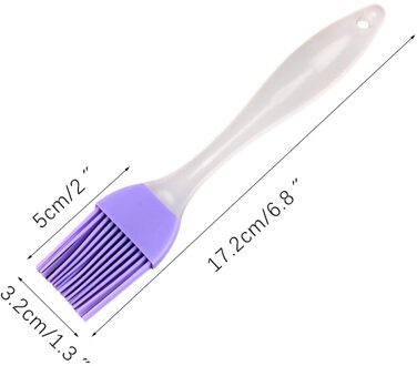 Draagbare Siliconen Olie Fles Borstel Vloeibare Olie Borstel Gebak Keuken Bakken Koken Accessoire Cake Bakken Barbecue Gereedschap paars B