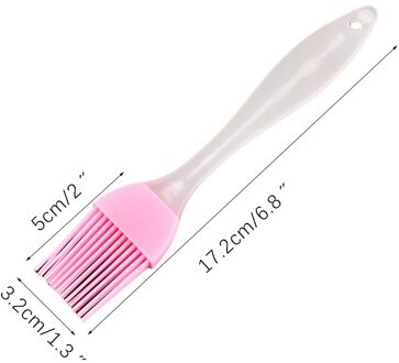 Draagbare Siliconen Olie Fles Borstel Vloeibare Olie Borstel Gebak Keuken Bakken Koken Accessoire Cake Bakken Barbecue Gereedschap roze B