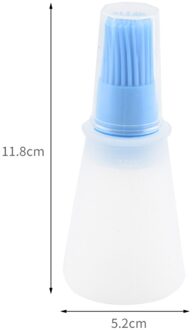 Draagbare Siliconen Olie Fles Met Borstel Grill Olie Borstels Vloeibare Olie Gebak Keuken Bakken Bbq Gereedschap Keuken Gereedschap Blauw