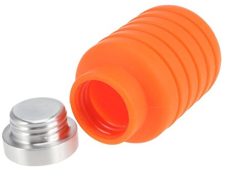 Draagbare Siliconen Waterfles Intrekbare Vouwen Koffie Fles Outdoor Reizen Drinken Inklapbare Sport Drinken Waterkoker oranje