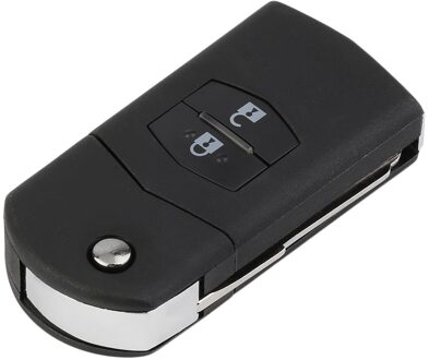 Draagbare Size Folding Flip 2 Knop Afstandsbediening Sleutelhanger Case Vervangen Shell Fit Voor 3 5 6 Autosleutel Beschermende case