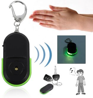 Draagbare Size Oude Mensen Anti-Verloren Alarm Key Finder Draadloze Nuttig Whistle Sound Led Licht Locator Finder Sleutelhanger Rood