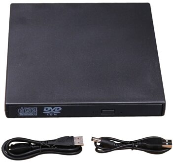 Draagbare Size Plug & Play Externe Drive Usb 2.0 Brander Cd + Rw Dvd Reader Rom Cd Writer Geschikt Voor mac Voor Win7/8/10