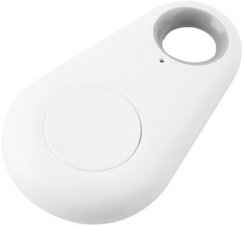 Draagbare Size Smart Bluetooth 4.0 Tracer Locator Tag Alarm Portemonnee Sleutel Hond Tracker Kind Gps Locator Key Tracker 4 kleuren wit