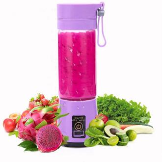 Draagbare Size Usb Elektrische Fruit Juicer Handheld Smoothie Maker Blender Oplaadbare Mini Draagbare Sap Cup Water Outdoor Gereedschap Lavendel