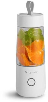 Draagbare Size Usb Elektrische Fruit Juicer Handheld Smoothie Maker Blender Oplaadbare Mini Draagbare Sap Cup Water wit