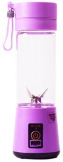 Draagbare Size Usb Elektrische Fruit Juicer Handheld Smoothie Maker Blender Roeren Oplaadbare Mini Draagbare Sap Cup Water Paars