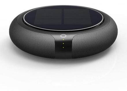 Draagbare Solar Auto Luchtreiniger Voertuig Thuis Geen Lawaai Solar Power Filter Cleaner Zuiveren Hoge Snelheid Ionisator Anion Luchtreiniger zwart