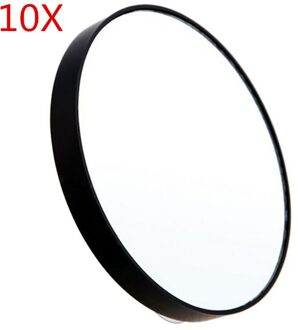 Draagbare Spiegel Mini Pocket Ronde Make-Up Spiegel 5/10/15X Vergrotende Spiegel Met Twee Zuignappen Compact cosmetische Spiegel 10X