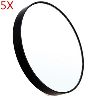 Draagbare Spiegel Mini Pocket Ronde Make-Up Spiegel 5/10/15X Vergrotende Spiegel Met Twee Zuignappen Compact cosmetische Spiegel
