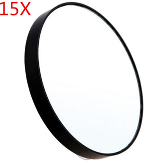 Draagbare Spiegel Mini Pocket Ronde Make-Up Spiegel 5/10/15X Vergrotende Spiegel Met Twee Zuignappen Compact cosmetische Spiegel