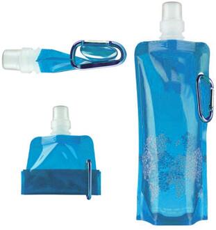 Draagbare Sport Water Bag Opvouwbare Clear Kleur Water Fles Outdoor Sport Benodigdheden Camping Wandelen Water Opbergtas Vouwen blauw