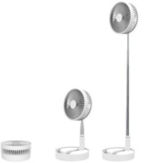 Draagbare Staande Vloer Fan Usb Oplaadbare 7200mA Opvouwbare Telescopische Mini Ventilator Elektrische Office Desktop Verstelbare Luchtkoeler