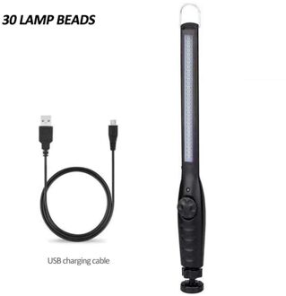 Draagbare Steriliseren 40LED UV-C Licht Kiemdodende Lamp Uv Lamp Thuis Handheld Kiemdodende Quartz Bacterie Desinfectie Uv Lamp 30LED zwart