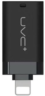 Draagbare Sterilizzatore Uvc Voor Iphone Huwei Masque Xiaomi Esterilizadora Uv Led Licht Mobiele Telefoon Usb Plug Telefoon Desinfectie ios zwart