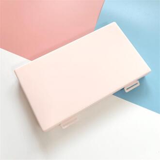 Draagbare Stofdicht Vochtbestendige Masker Case Disposable Masker Opbergdoos Wegwerp Gezichtsmaskers Container Organizer roze