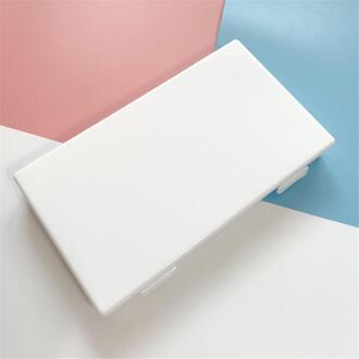 Draagbare Stofdicht Vochtbestendige Masker Case Disposable Masker Opbergdoos Wegwerp Gezichtsmaskers Container Organizer wit