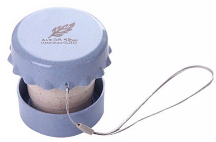 Draagbare Stro Tarwe Plastic Telescopische Drinken Opvouwbare Folding Cup Travel Camping Handig Te Reizen Dragen Fles 01