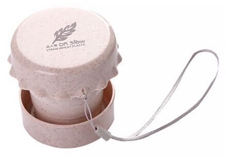 Draagbare Stro Tarwe Plastic Telescopische Drinken Opvouwbare Folding Cup Travel Camping Handig Te Reizen Dragen Fles 04