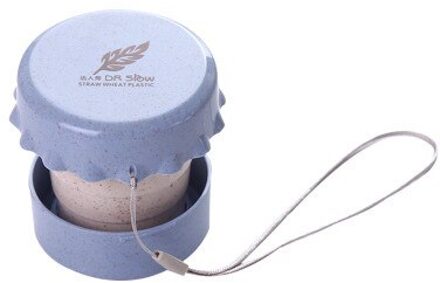 Draagbare Stro Tarwe Plastic Telescopische Drinken Opvouwbare Folding Cup Travel Camping Handig Te Reizen Dragen Fles