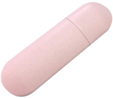 Draagbare Tandenborstel Case Reizen Tandenborstel Protect Box Tandenborstelhouder Protector November #22 Roze