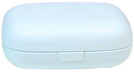 Draagbare Tandenborstel Sanitizer Cleaner Borstel Organizer Travel Opslag Tandenborstel Hoofd Desinfectie Doos Voor Familie blauw