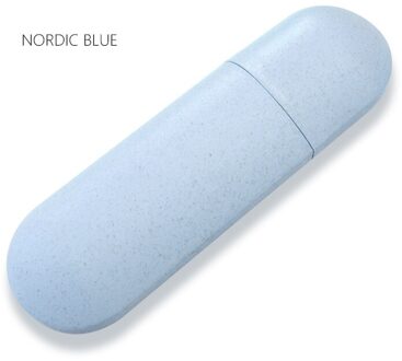 Draagbare Tandenborstelhouder Doos Outdoor Reizen Camping Tandenborstel Organizer Case Badkamer Accessoires Tandpasta Doos stijl 2 blauw