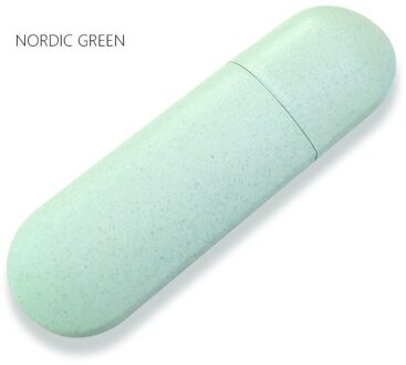 Draagbare Tandenborstelhouder Doos Outdoor Reizen Camping Tandenborstel Organizer Case Badkamer Accessoires Tandpasta Doos stijl 2 groen