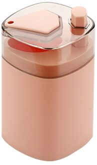 Draagbare Tandenstoker Houder Dispenser Automatische Pop-Up Tandenstoker Box Container Voor Restaurant Keuken Tandenstokers Dispenser roze