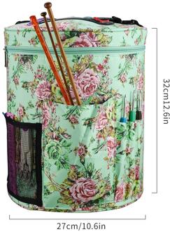 Draagbare Tas Breien Wol Garen Haak Haken Opbergzakken Naalden Organizer Naaien Breien Opbergtas Pouch groot barrel