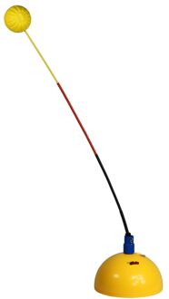 Draagbare Tennis Training Tool Professionele Tennis Trainer Swing Pratice Tennisbal Machine Voor Beginners Zelfstudie Accessoires geel