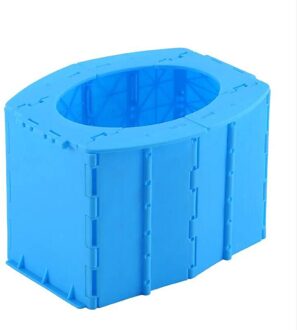 Draagbare Toilet Seat Voor Camping Auto Reizen Opvouwbare Wc Wc Voor Camp Wandelen Lange Reizen Vouwen Potje Wc Voor Kids volwassen blauw