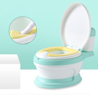 draagbare toilet voor baby wc potje voor gratis potje brush + cleaning bag PU groen