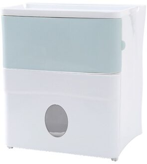 Draagbare Toiletpapier Houders Punch Gratis Toiletrolhouder Waterdichte Tissue Doos Huishoudelijke Opbergdoos Badkamer Accessoires blauw