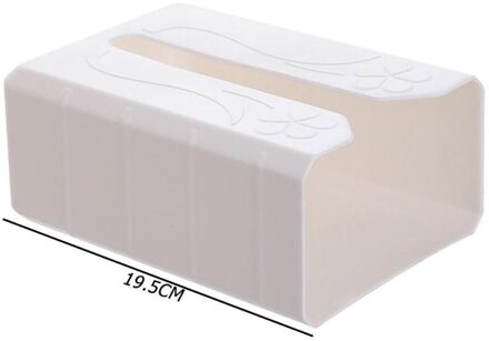 Draagbare Toiletpapier Tissue Doos Houder Wall Mount Keuken Lijm Opbergrek voor Eetkamer Slaapkamer Dressoir wit