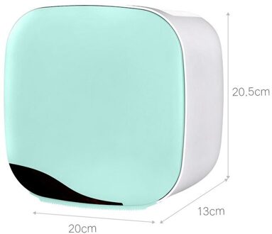 Draagbare Toiletrolhouder Plank Tissue Doos Waterdichte Badkamer Wc Papierlade Wall Mount Roll Papier Opbergdoos Organizer groen B
