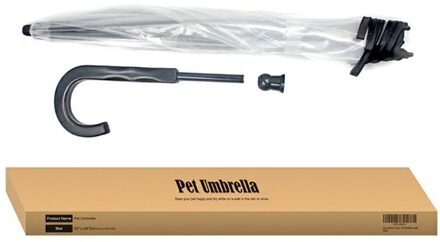Draagbare Transparante Pet Paraplu Kleine Hond Regenkleding Met Ketting Droog Outdoor Tool
