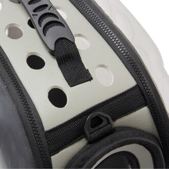 Draagbare Transparante Sling Bag Met Anti-Slip Bodem Veilig Ademend Pet Carrier Voor Kat Grijs / L