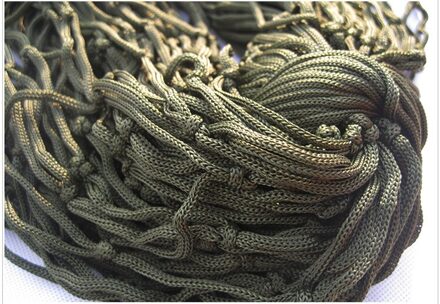 Draagbare Tuin Nylon Schommelstoel Netto Bed Outdoor Camping Blauw Groen Rood Hangmat ArmyGreen