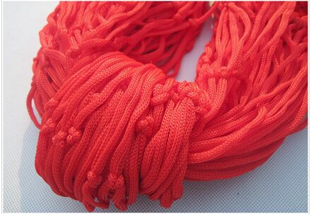 Draagbare Tuin Nylon Schommelstoel Netto Bed Outdoor Camping Blauw Groen Rood Hangmat