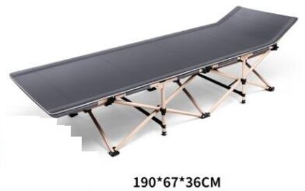 Draagbare Tuin Vouwen Bed Dutje Bank Fauteuil Stoel 190X67cm grijs