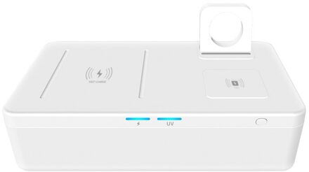 Draagbare Ultraviolet Uv Mobiele Telefoon Sterilisator Sanitizer Box Case Met Draadloze Oplader Virus Blocker Desinfecteren Apparatuur