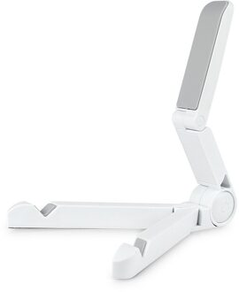 Draagbare Universele Tablet Pc Base Beugel Driehoekige Vaste Beugel Opvouwbare Mobiele Telefoon Ondersteuning Lui Pad Ondersteuning Telefoon Mount wit