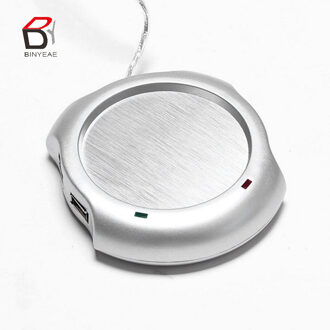 Draagbare Usb Elektrische Cup Warmer Koffie Drank Cup Verwarming Pad Mat Warm Celsius Graden Wit