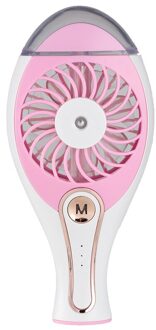 Draagbare USB Fan Koeler Mini Handy Cooling Schoonheid Spuiten Fan Bureau Pocket Water Mist Fan Koeling Airconditioning Luchtbevochtiger Fan roze