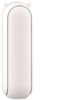 Draagbare Usb Handheld Opvouwbare Kleine Ventilator Met Tpe Zachte Rubberen Blad Automatische Stop Bescherming Ventilator wit