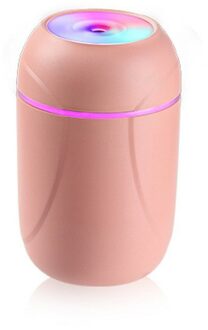 Draagbare Usb Luchtbevochtiger 260Ml Ultrasone Aroma Essentiële Olie Diffuser Cool Mist Luchtreiniger Aromatherapie Duurzaam Voor Car Home roze